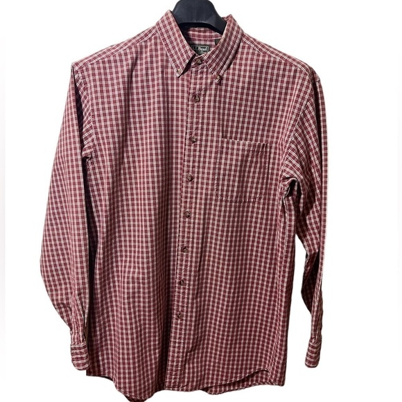 Ll Bean Heavyweight Cotton Long Sleeve Button Up Large Tall Excellent Condition‎ - Picture 1 of 8